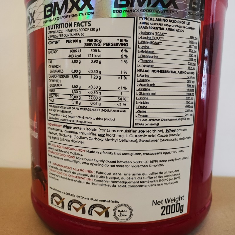 پروتئین وی ایزوله بادی مکس 2 کیلویی BMXX