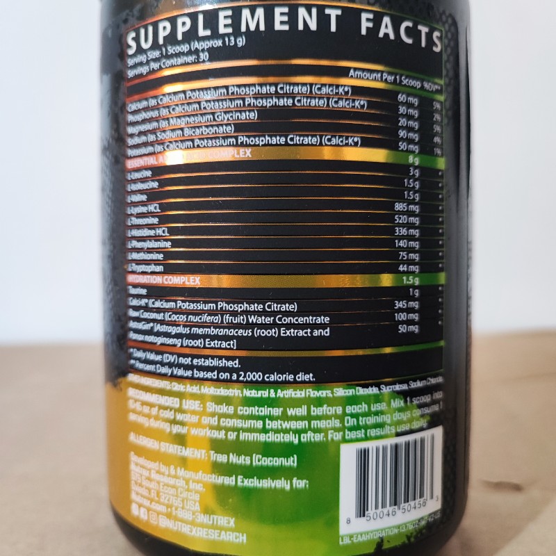 آمینو EAA پلاس ناترکس HYDRATION(390 گرم) NUTREX