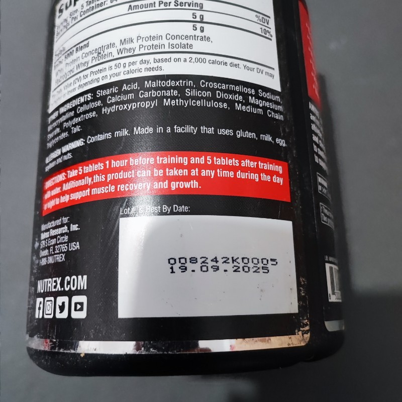 آمینو 5000 ناترکس 320 عددی(تاریخ انقضا 10/2025) NUTREX