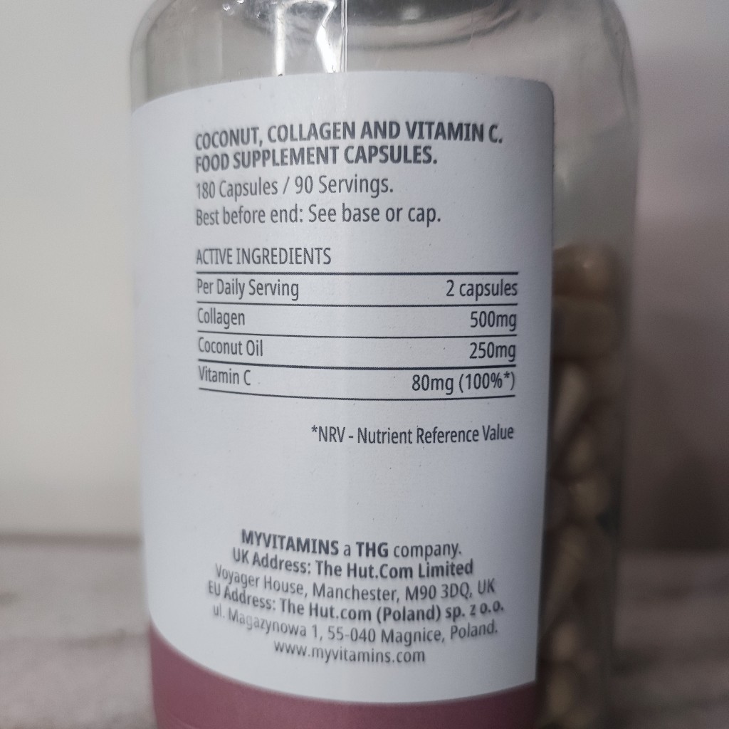 کوکونات کلاژن مای ویتامینز 180 عددی MYVITAMINS