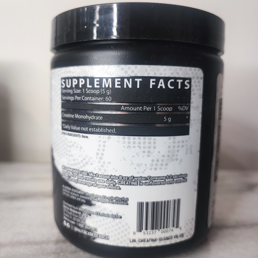 کراتین مونوهیدرات ناترکس 300 گرم NUTREX