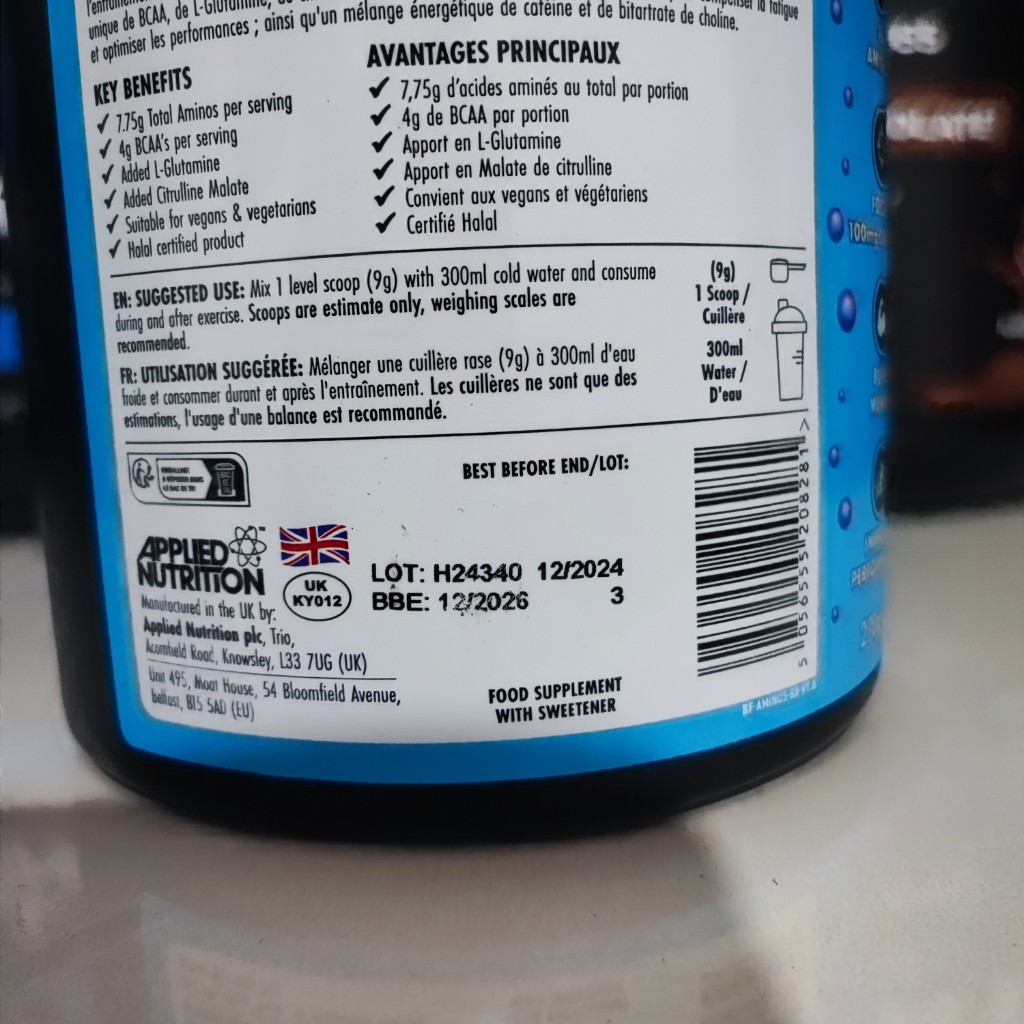 آمینو التیمیت بادی فیول اپلاید (EAA) applied nutration