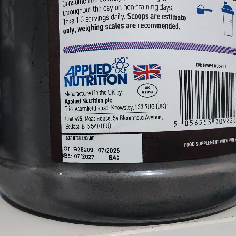 پروتئین وی بادی فیول اپلاید applied nutration