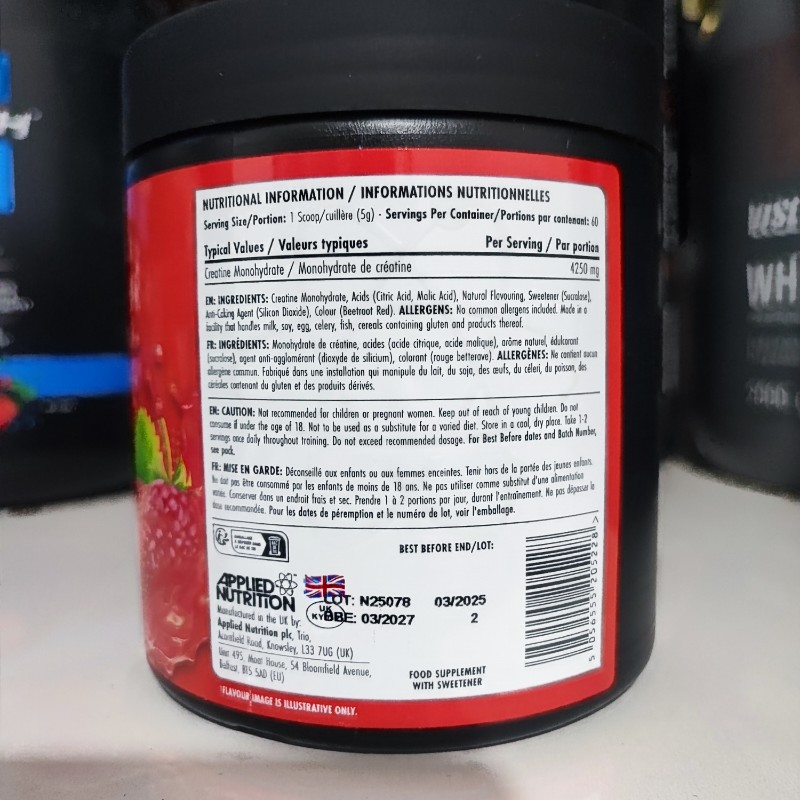 کراتین مونوهیدرات بادی فیول طعم داراپلاید(300 گرم) 