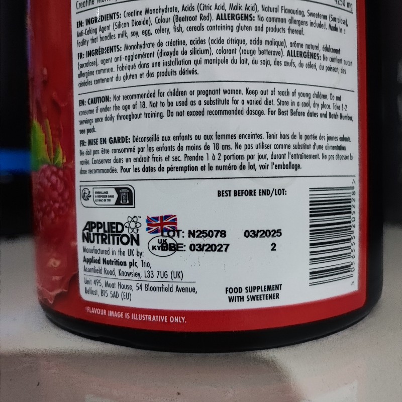 کراتین مونوهیدرات بادی فیول طعم داراپلاید(300 گرم) 