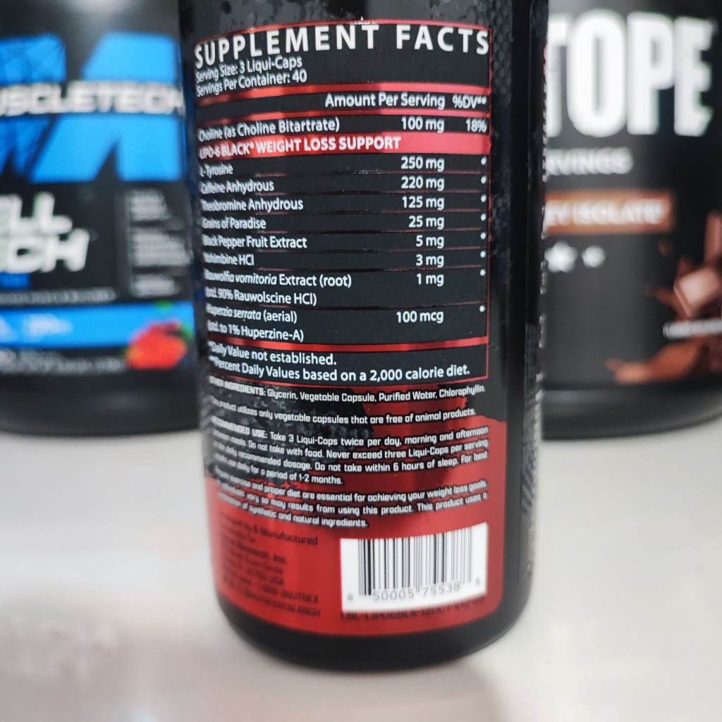 لیپوسیکس بلک 120 عددی ناترکس NUTREX