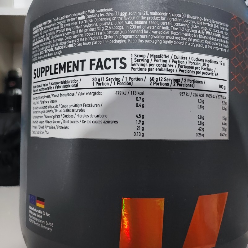 پروتئین وی ویسلی 2000 گرم visly