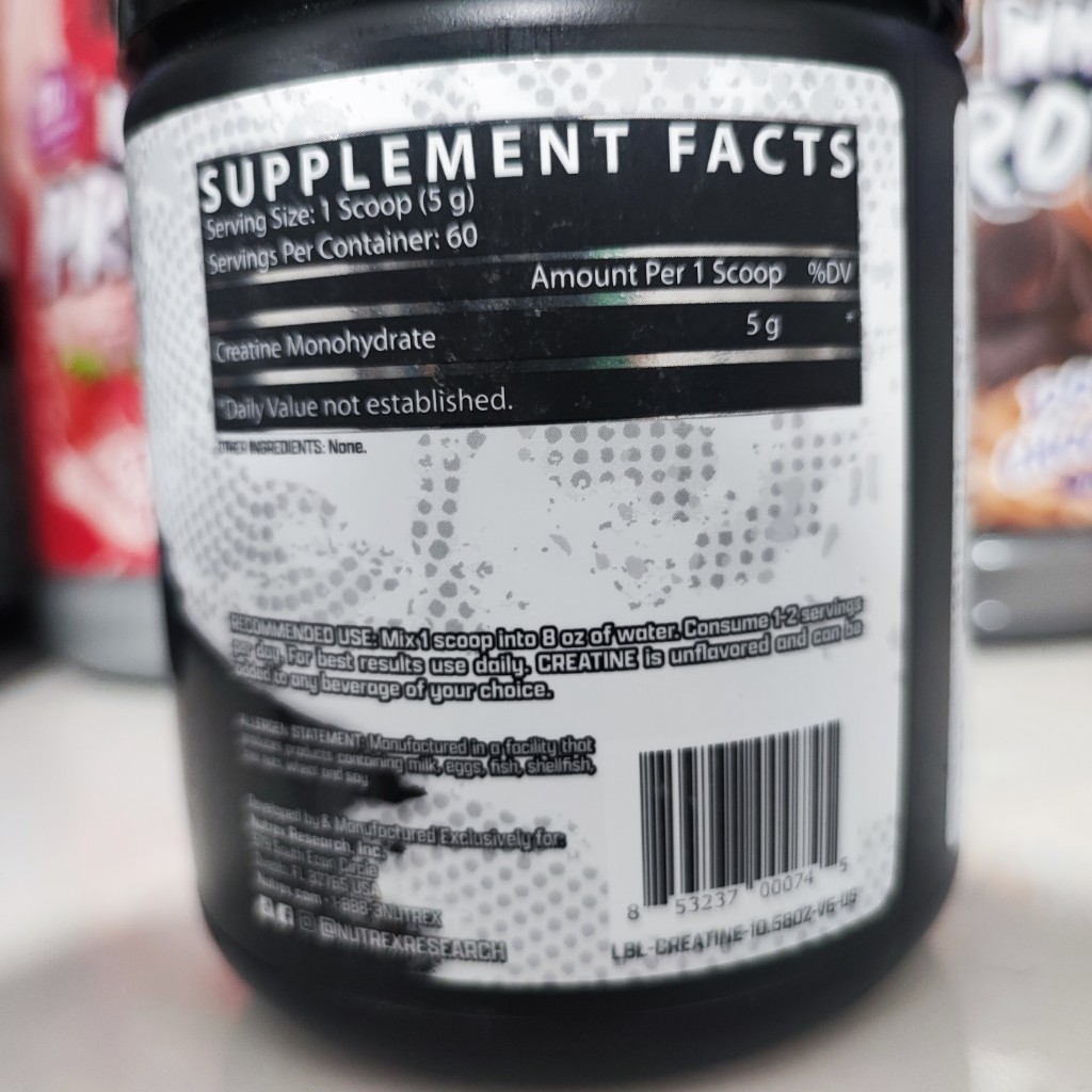 کراتین مونوهیدرات ناترکس 300 گرم NUTREX